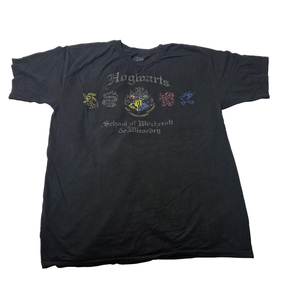 Harry Potter Hogwarts Shirt Mens Large School of Witchcraft Universal Studios